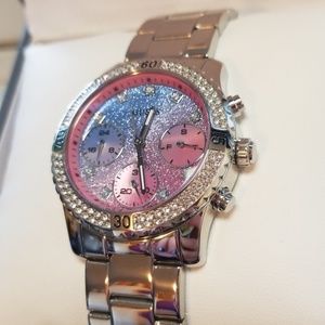 Silver Multicolored Guess Watch